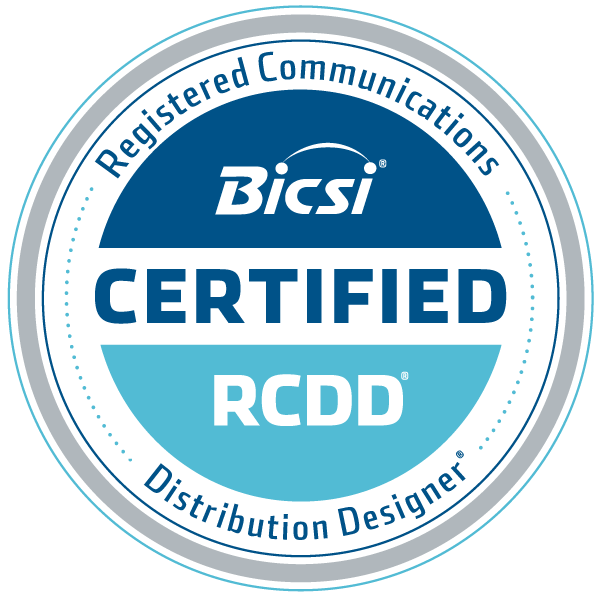 BICSI Certified RCDD credential badge